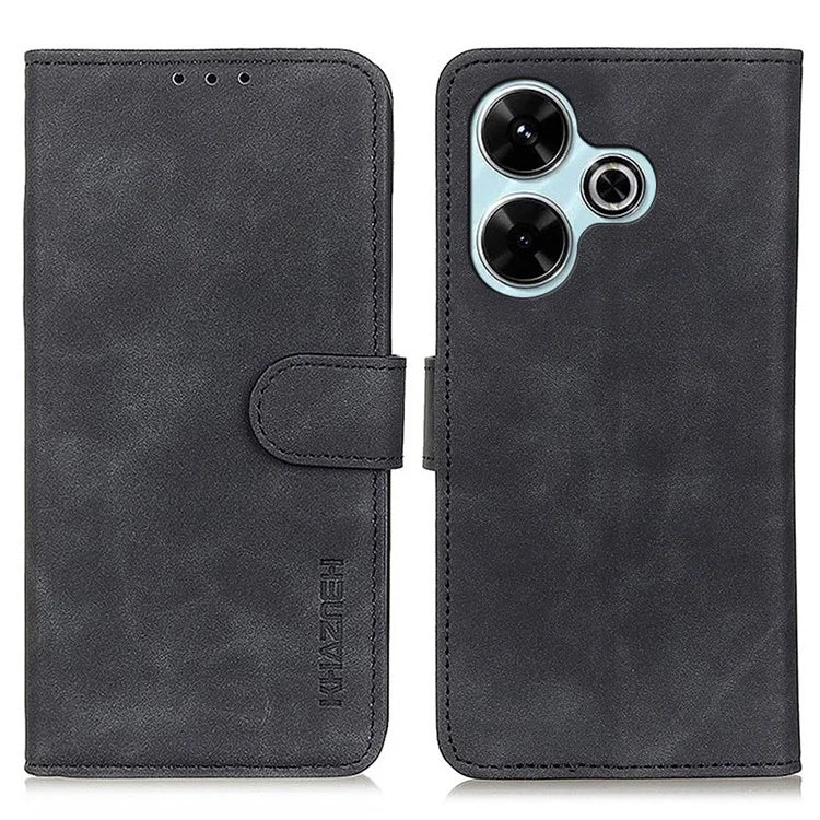 KHAZNEH For Xiaomi Redmi 13 5G / 13 4G Case Shockproof Retro Leather Wallet Phone Cover