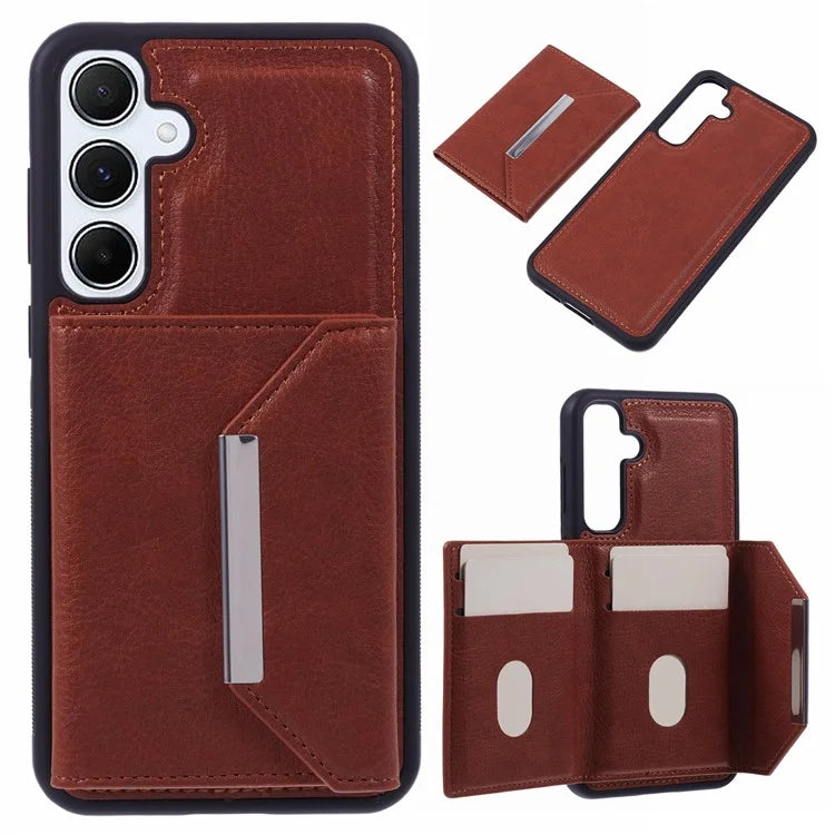 For Samsung Galaxy A13 5G / A04s 4G (164.7 X 76.7 X 9.1 Mm) Case Detachable Card Bag TPU Phone Cover