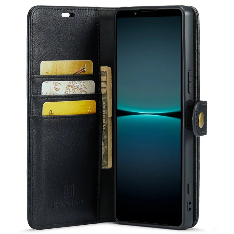 DG.MING for Sony Xperia 1 VI Case Detachable Split Leather Phone Cover