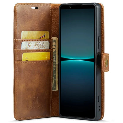 DG.MING for Sony Xperia 1 VI Case Detachable Split Leather Phone Cover