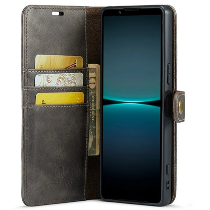 DG.MING for Sony Xperia 1 VI Case Detachable Split Leather Phone Cover