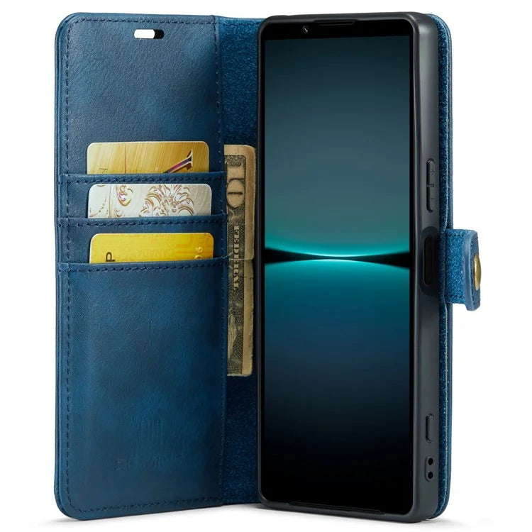 DG.MING for Sony Xperia 1 VI Case Detachable Split Leather Phone Cover