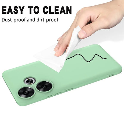 For Xiaomi Poco F6 5G / Redmi Turbo 3 5G Case Liquid Silicone Anti-Drop Phone Cover with Hand Strap