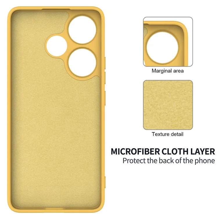For Xiaomi Poco F6 5G / Redmi Turbo 3 5G Case Liquid Silicone Anti-Drop Phone Cover with Hand Strap