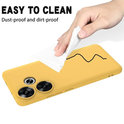 For Xiaomi Poco F6 5G / Redmi Turbo 3 5G Case Liquid Silicone Anti-Drop Phone Cover with Hand Strap