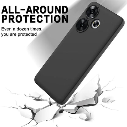 For Xiaomi Poco F6 5G / Redmi Turbo 3 5G Case Liquid Silicone Anti-Drop Phone Cover with Hand Strap