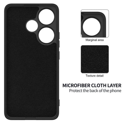 For Xiaomi Poco F6 5G / Redmi Turbo 3 5G Case Liquid Silicone Anti-Drop Phone Cover with Hand Strap