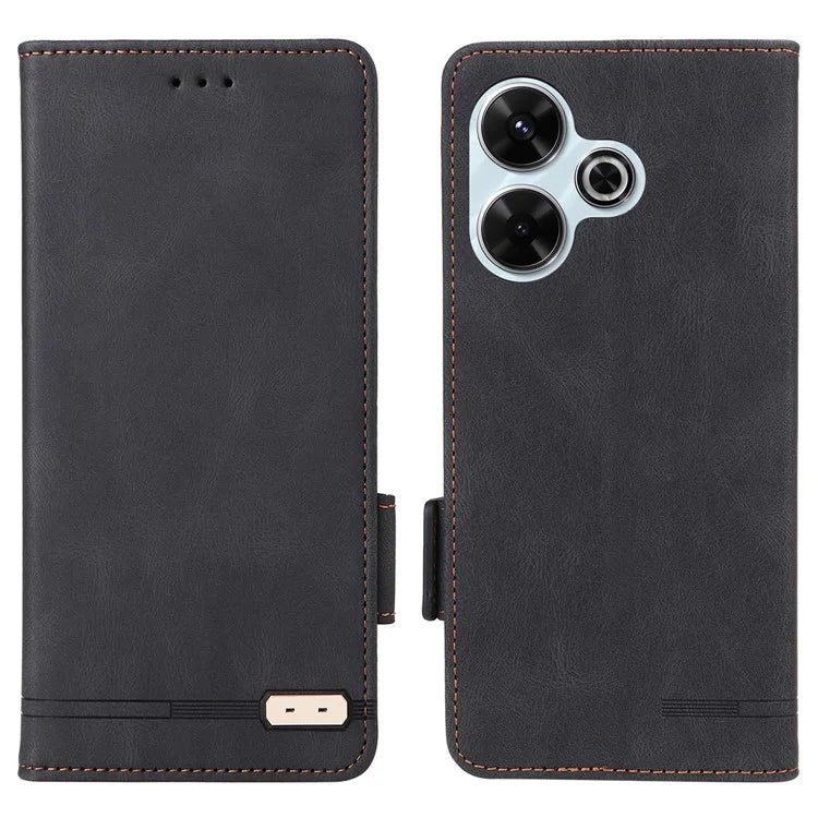 For Xiaomi Redmi 13 5G / 13 4G / Note 13R 5G Case Hardware Decor Leather Wallet Phone Cover
