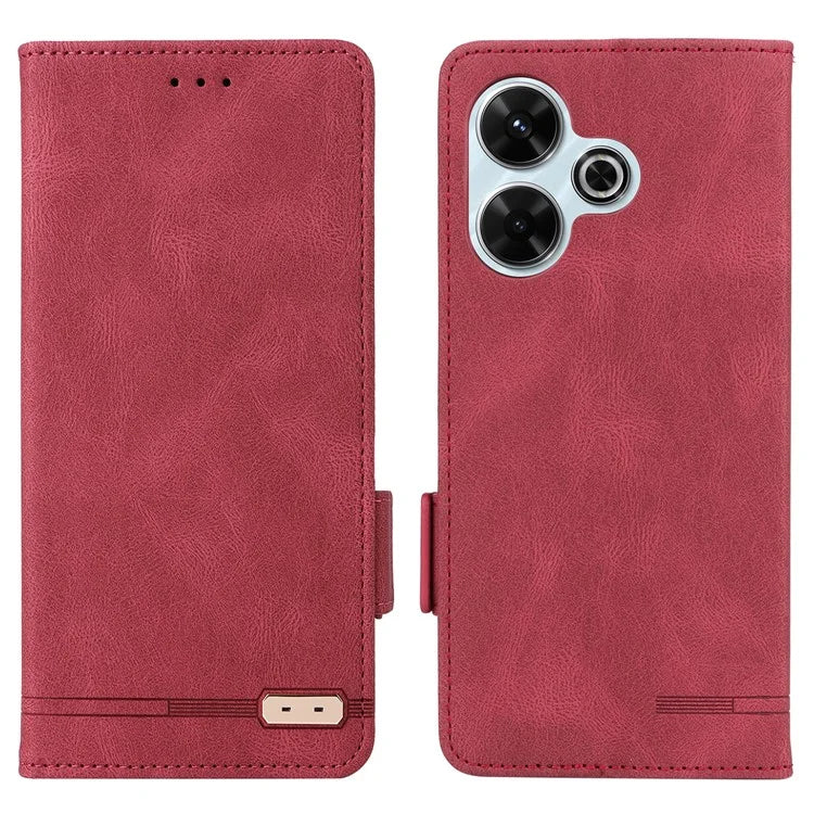 For Xiaomi Redmi 13 5G / 13 4G / Note 13R 5G Case Hardware Decor Leather Wallet Phone Cover