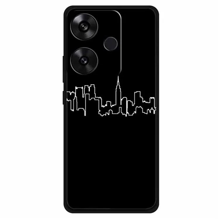 For Xiaomi Redmi Turbo 3 5G / Poco F6 5G Case TPU Abstract Line Art Phone Cover