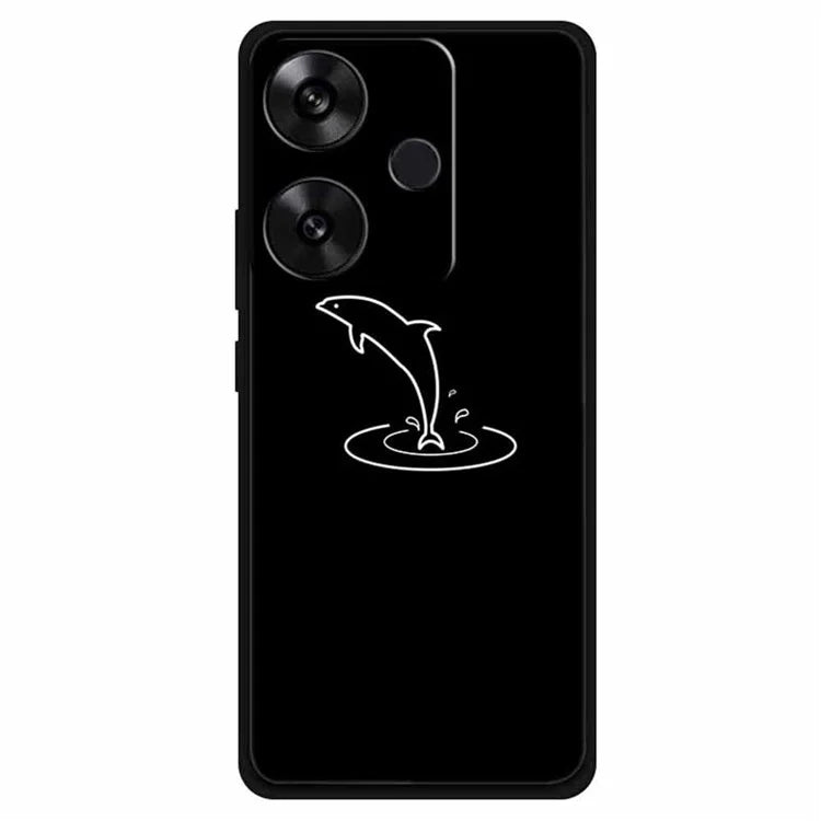 For Xiaomi Redmi Turbo 3 5G / Poco F6 5G Case TPU Abstract Line Art Phone Cover