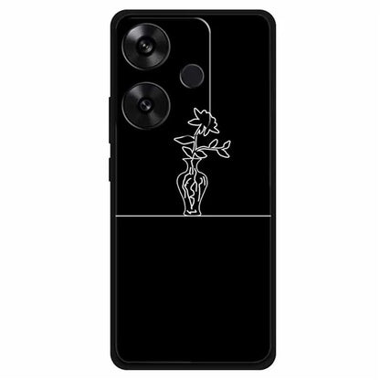 For Xiaomi Redmi Turbo 3 5G / Poco F6 5G Case TPU Abstract Line Art Phone Cover