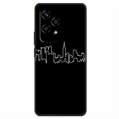 For Honor 200 Lite Shockproof Case Linear Pattern Printing TPU Phone Cover