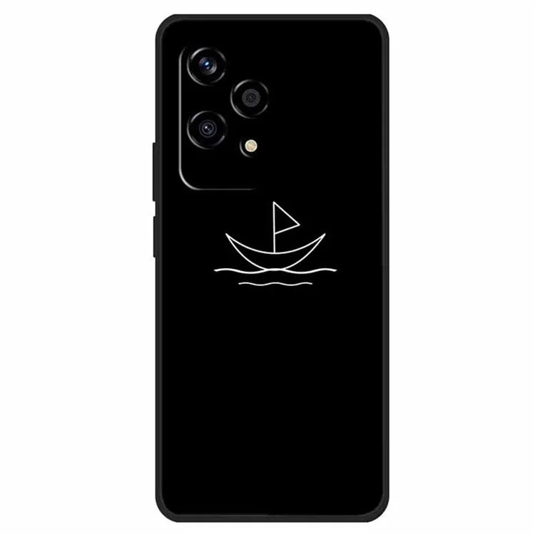 For Honor 200 Lite Shockproof Case Linear Pattern Printing TPU Phone Cover