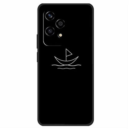 For Honor 200 Lite Shockproof Case Linear Pattern Printing TPU Phone Cover