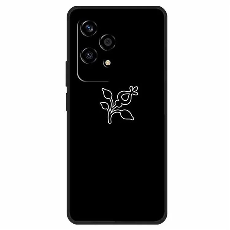 For Honor 200 Lite Shockproof Case Linear Pattern Printing TPU Phone Cover