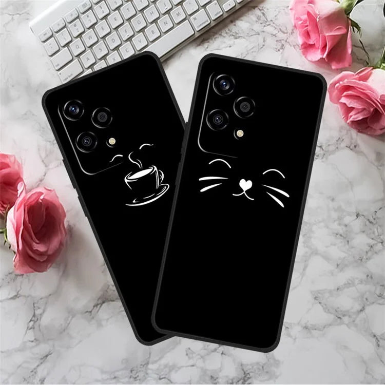 For Honor 200 Lite Shockproof Case Linear Pattern Printing TPU Phone Cover