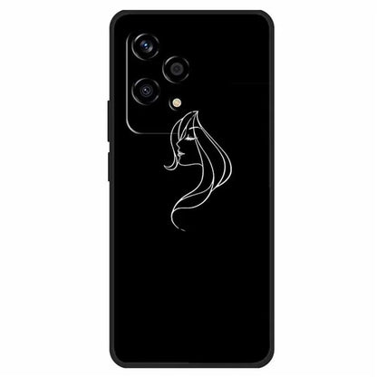 For Honor 200 Lite Shockproof Case Linear Pattern Printing TPU Phone Cover