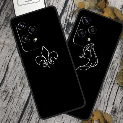 For Honor 200 Lite Shockproof Case Linear Pattern Printing TPU Phone Cover