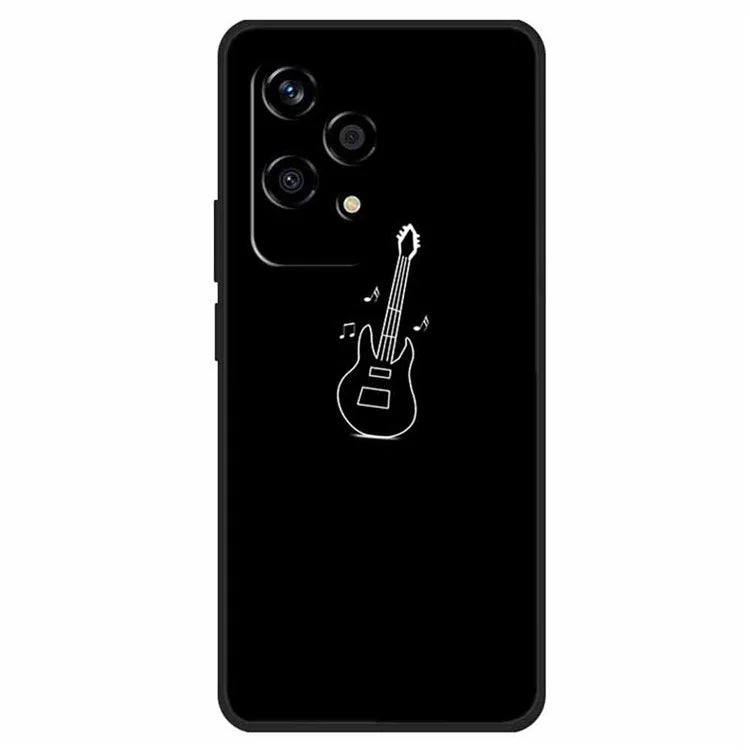 For Honor 200 Lite Shockproof Case Linear Pattern Printing TPU Phone Cover