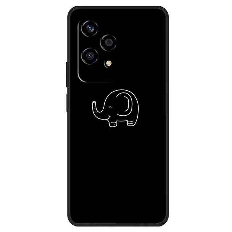 For Honor 200 Lite Shockproof Case Linear Pattern Printing TPU Phone Cover