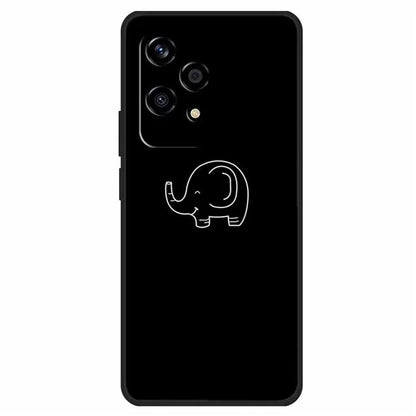 For Honor 200 Lite Shockproof Case Linear Pattern Printing TPU Phone Cover