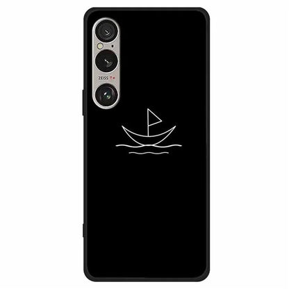 For Sony Xperia 1 VI Line Art Case Anti-Scratch Soft TPU Phone Cover