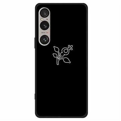 For Sony Xperia 1 VI Line Art Case Anti-Scratch Soft TPU Phone Cover