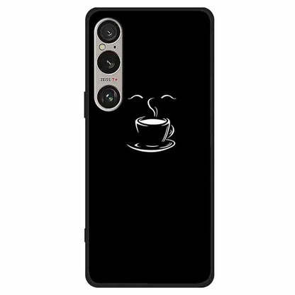 For Sony Xperia 1 VI Line Art Case Anti-Scratch Soft TPU Phone Cover