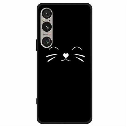 For Sony Xperia 1 VI Line Art Case Anti-Scratch Soft TPU Phone Cover