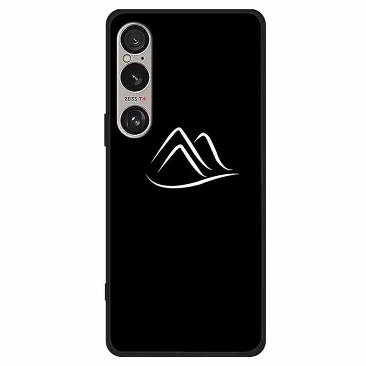 For Sony Xperia 1 VI Line Art Case Anti-Scratch Soft TPU Phone Cover