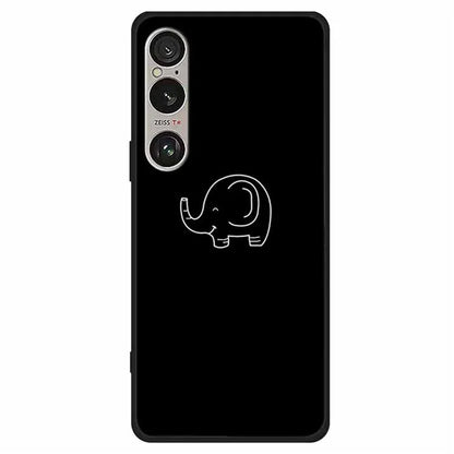 For Sony Xperia 1 VI Line Art Case Anti-Scratch Soft TPU Phone Cover