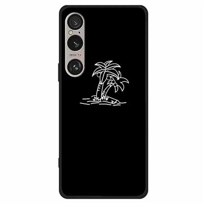 For Sony Xperia 1 VI Line Art Case Anti-Scratch Soft TPU Phone Cover