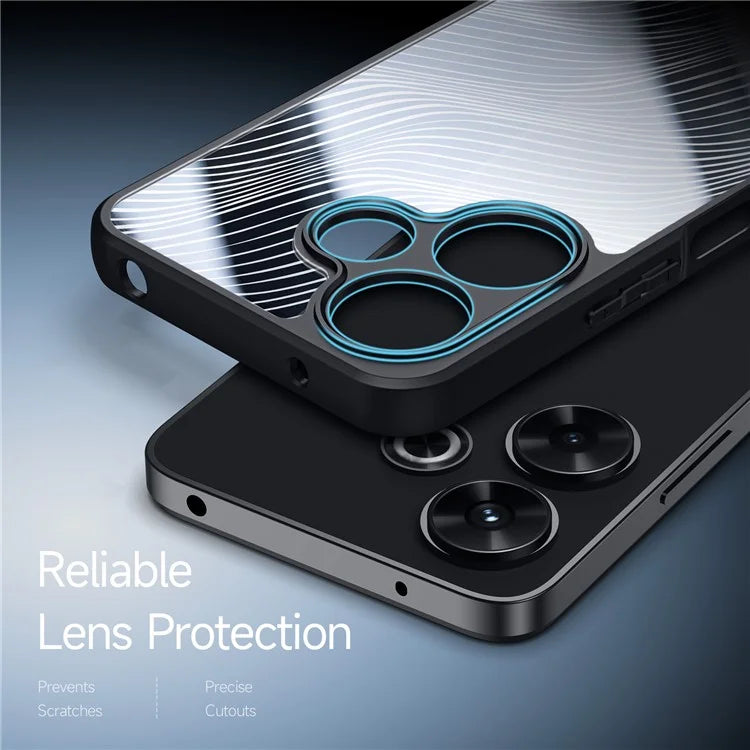 DUX DUCIS Aimo Series For Xiaomi Redmi 13 5G / 13 4G / Note 13R 5G / Poco M6 4G Case TPU+PC Cover (REACH Certification) - Black