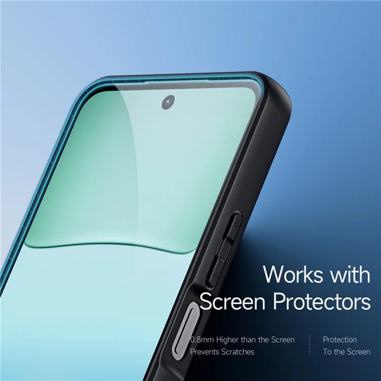 DUX DUCIS Aimo Series For Xiaomi Redmi 13 5G / 13 4G / Note 13R 5G / Poco M6 4G Case TPU+PC Cover (REACH Certification) - Black