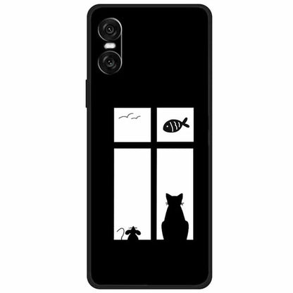 For Sony Xperia 10 VI Case Pattern Printed Soft TPU Anti-Scratch Phone Cover