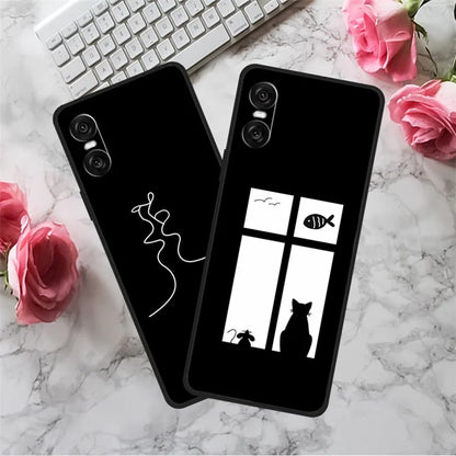 For Sony Xperia 10 VI Case Pattern Printed Soft TPU Anti-Scratch Phone Cover