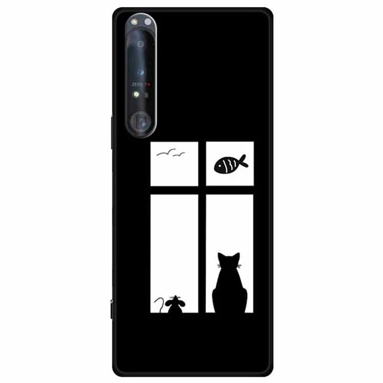 For Sony Xperia 1 IV 5G Case Pattern Printed Anti-Drop Soft TPU Phone Cover