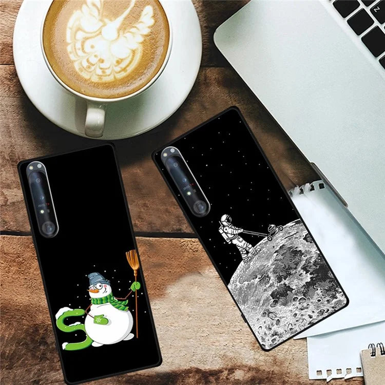 For Sony Xperia 1 IV 5G Case Pattern Printed Anti-Drop Soft TPU Phone Cover