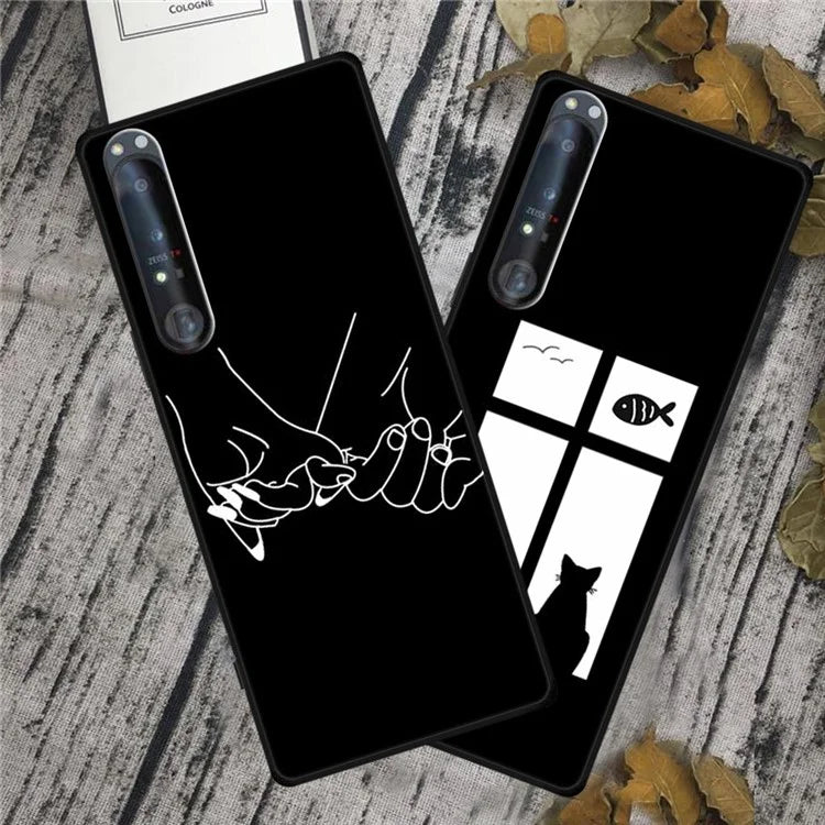 For Sony Xperia 1 IV 5G Case Pattern Printed Anti-Drop Soft TPU Phone Cover