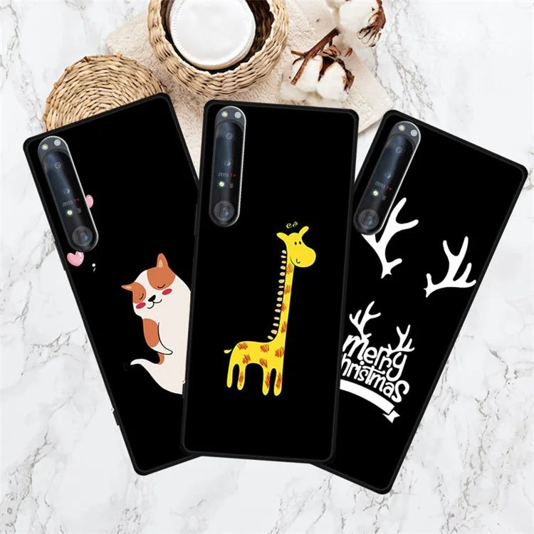 For Sony Xperia 1 IV 5G Case Pattern Printed Anti-Drop Soft TPU Phone Cover