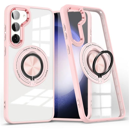 For Samsung Galaxy S23+ Case PC+TPU Kickstand Phone Cover Compatible with MagSafe