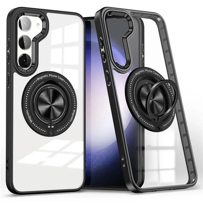 For Samsung Galaxy S23+ Case PC+TPU Kickstand Phone Cover Compatible with MagSafe