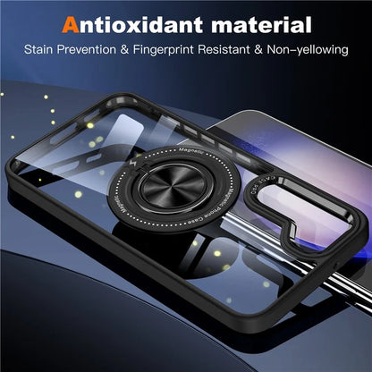For Samsung Galaxy S23+ Case PC+TPU Kickstand Phone Cover Compatible with MagSafe
