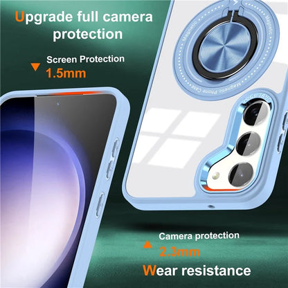For Samsung Galaxy S23+ Case PC+TPU Kickstand Phone Cover Compatible with MagSafe