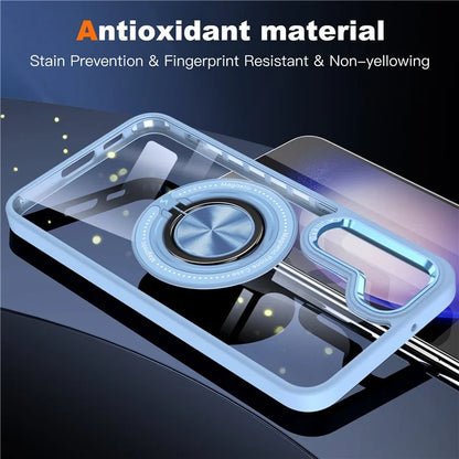 For Samsung Galaxy S23+ Case PC+TPU Kickstand Phone Cover Compatible with MagSafe