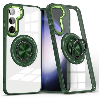 For Samsung Galaxy S23+ Case PC+TPU Kickstand Phone Cover Compatible with MagSafe