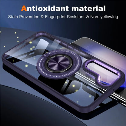 For Samsung Galaxy S23+ Case PC+TPU Kickstand Phone Cover Compatible with MagSafe
