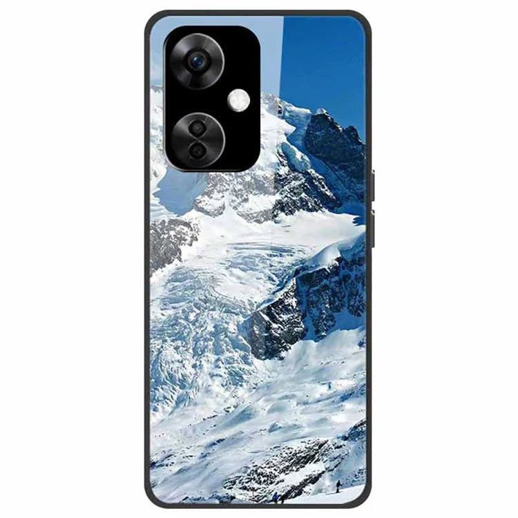 For OnePlus Nord CE3 5G Case Pattern Printing Tempered Glass Cell Phone Cover