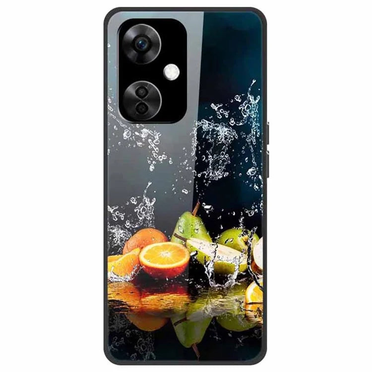 For OnePlus Nord CE3 5G Case Pattern Printing Tempered Glass Cell Phone Cover